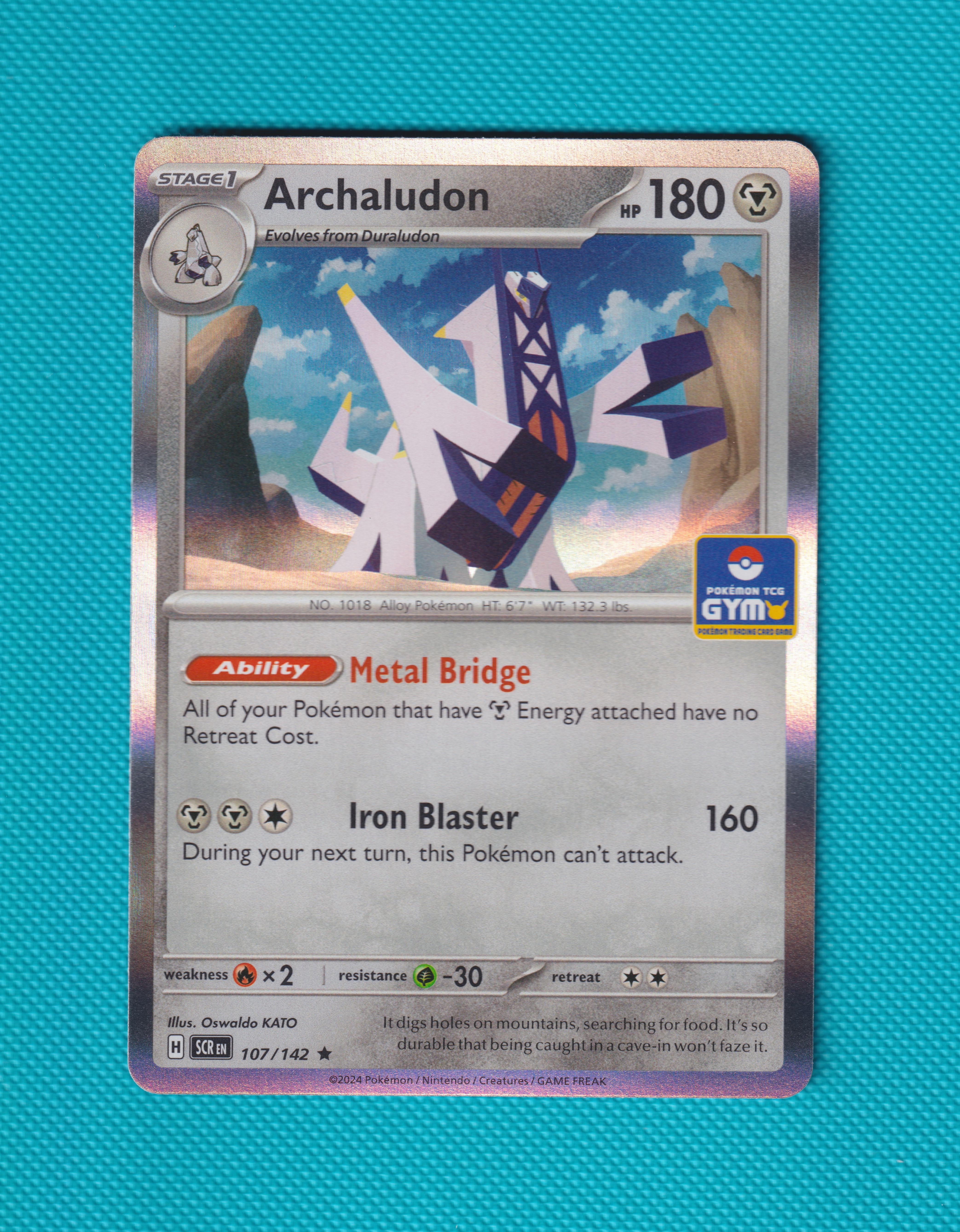 Archaludon Gym Stamped Promo 107/142 Stellar Crown Masterset