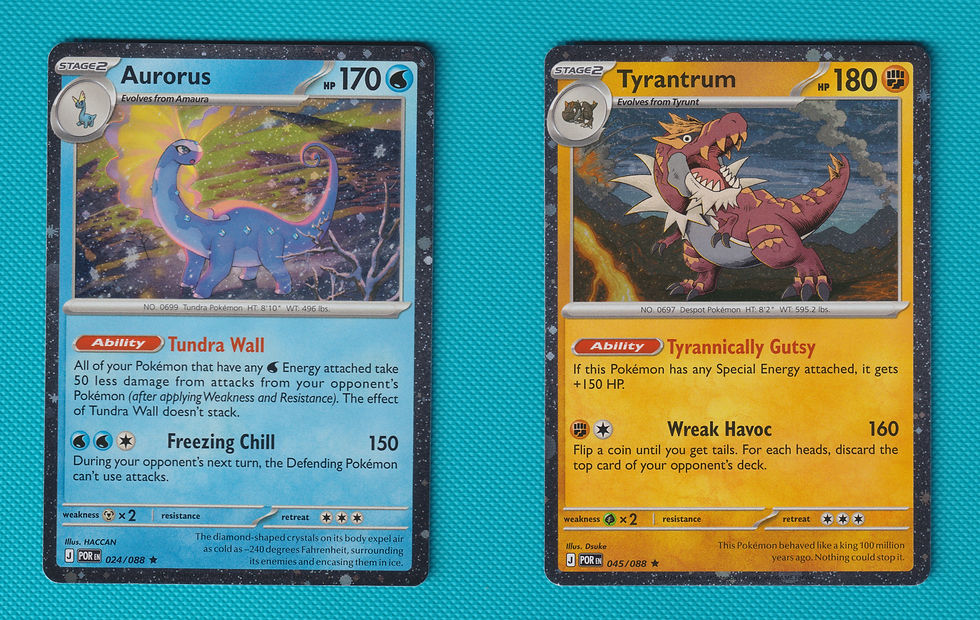 Thumbnail: Cosmo Tyrantrum 045/088 & Aurorus 024/088 Perfect Order Masterset USA Excl