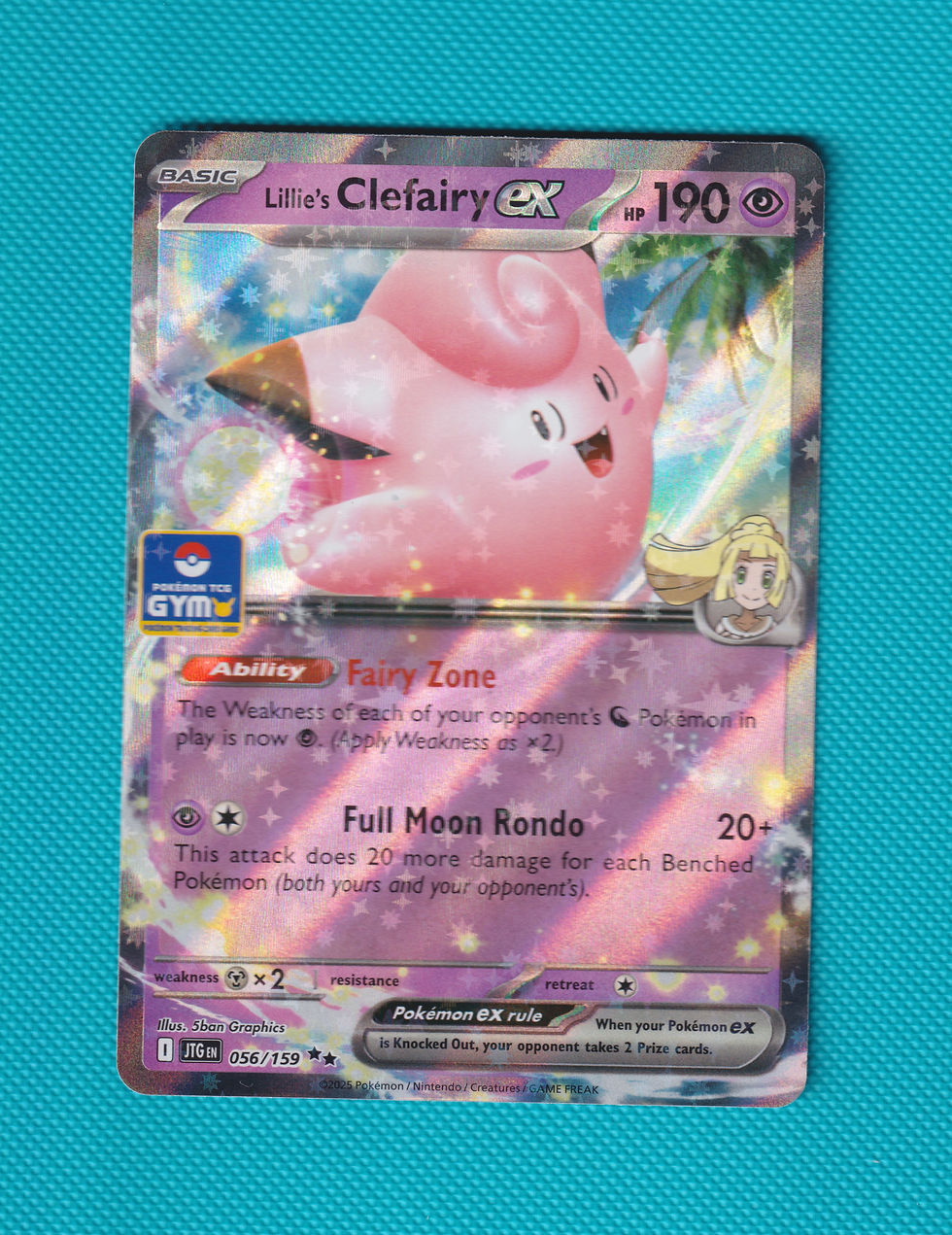 Thumbnail: Lillie's Clefairy EX Gym Stamped Promo 056/159 Journey Together Masterset
