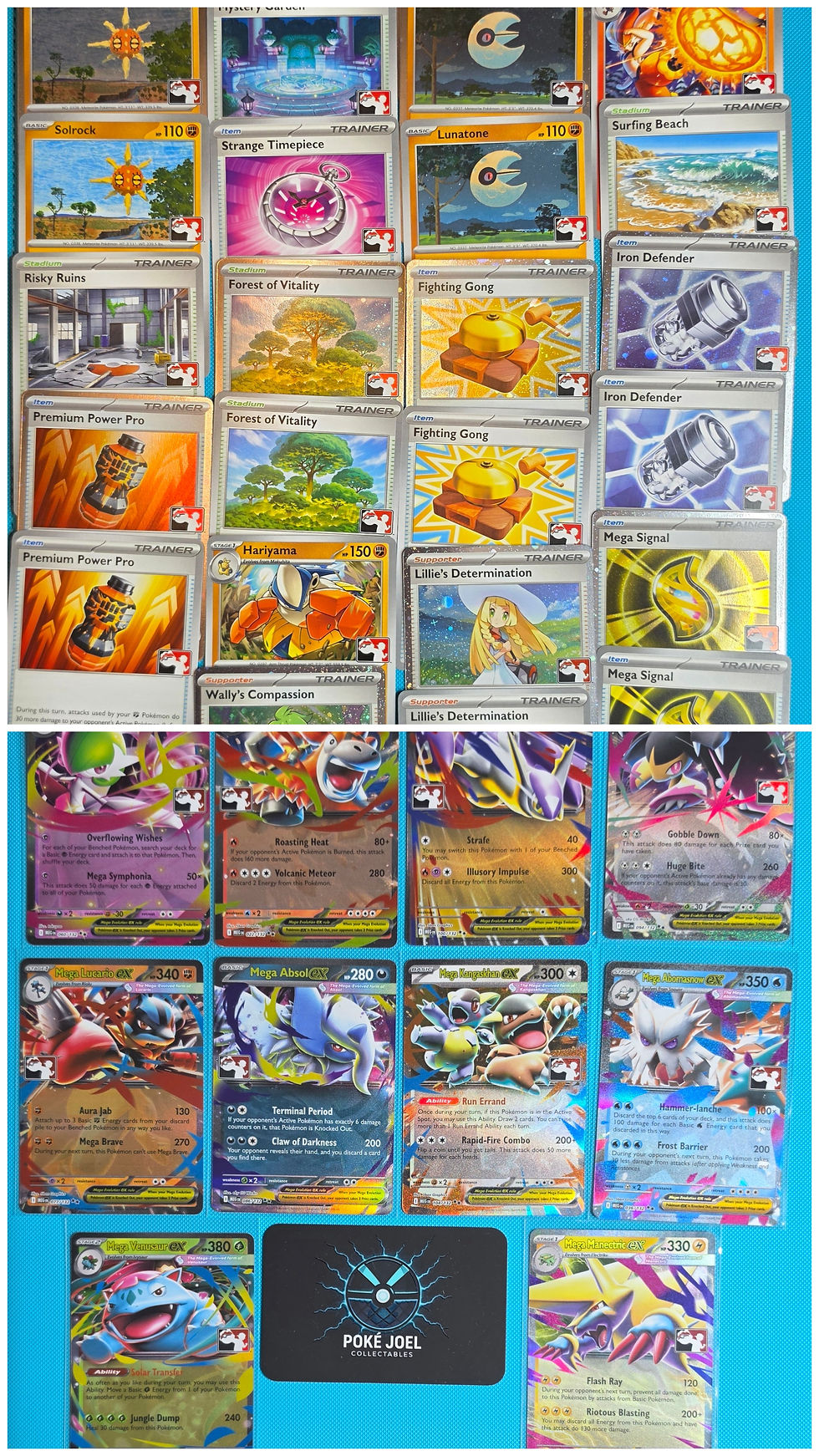 Thumbnail: Mega Evolution (Base) All Play Stamp prize series 8 full set of MEG Cards All 37