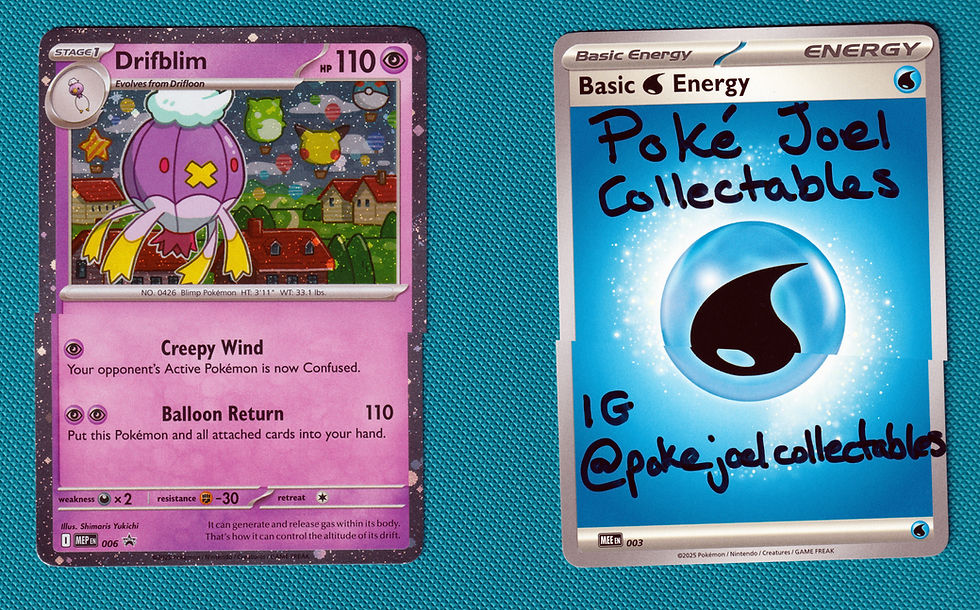 Thumbnail: Drifblim MEP006 Mega Evolution (Base) Promo Cosmos Holo, Mep 006 Mega Masterset