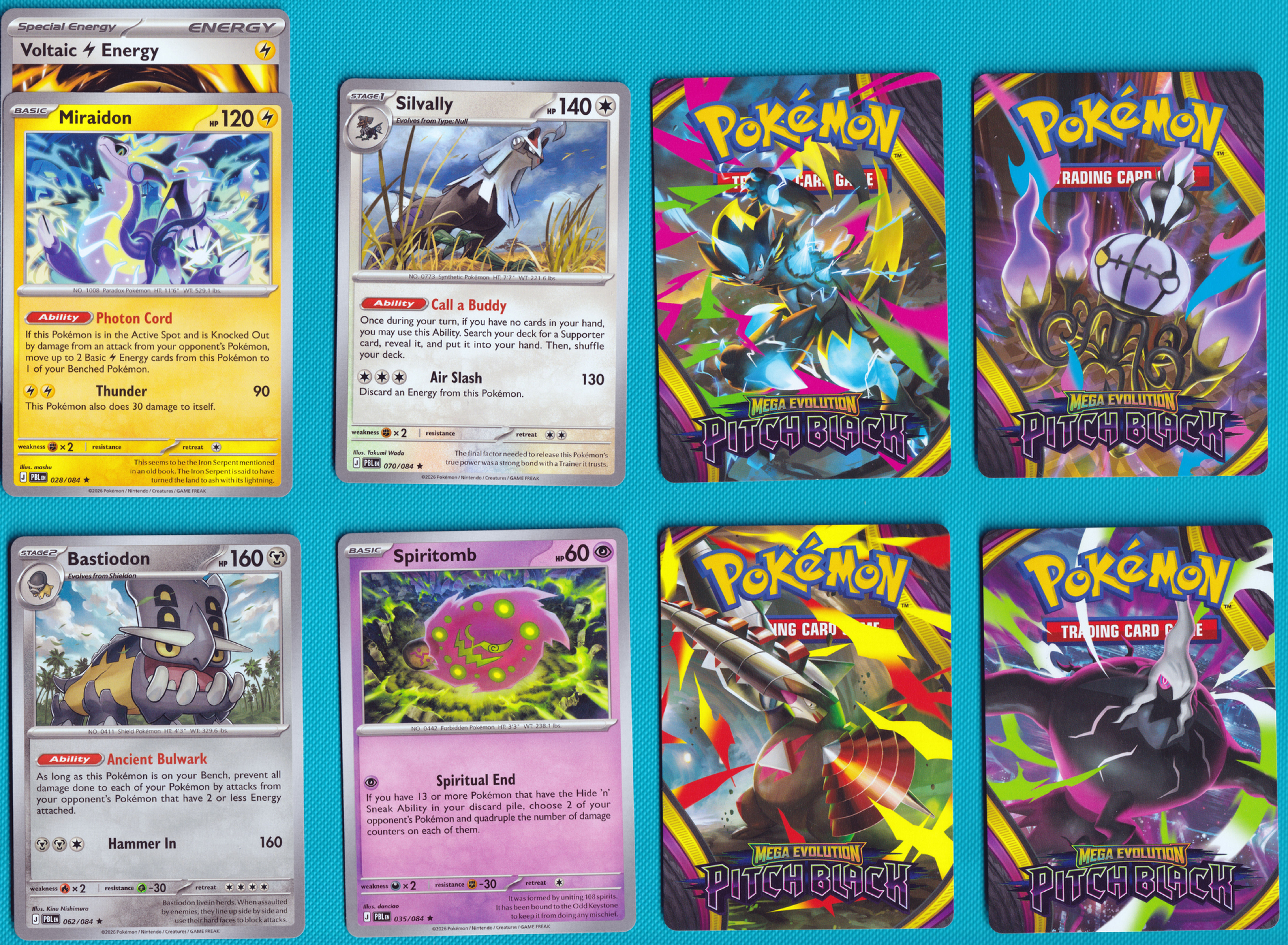 Pitch Black All 5 Non Holo Promos & All 4 Trainer Tips from Pitch Black Build