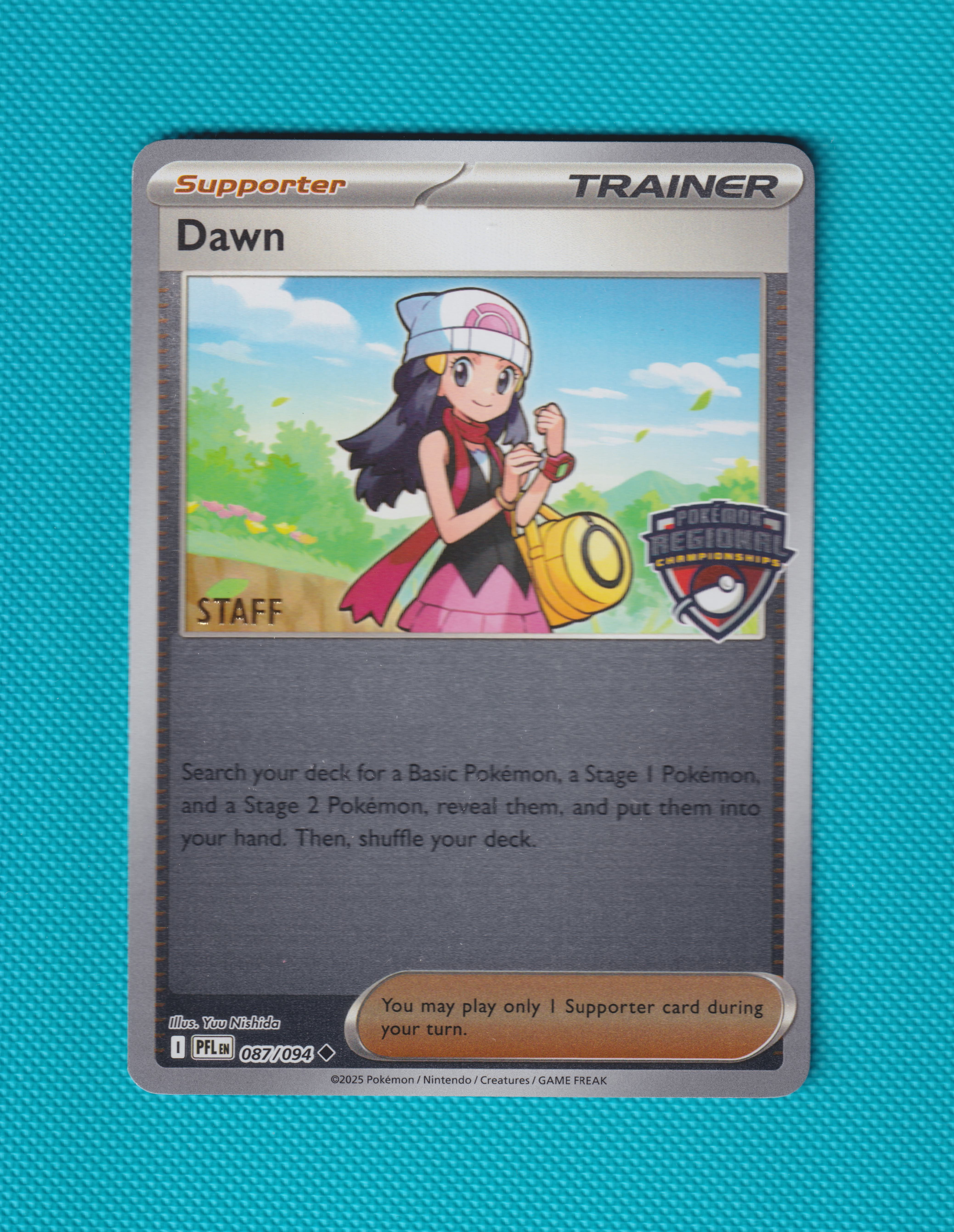 Dawn STAFF Regional Promo Phantasmal Flames MasterSet Rare 087/094