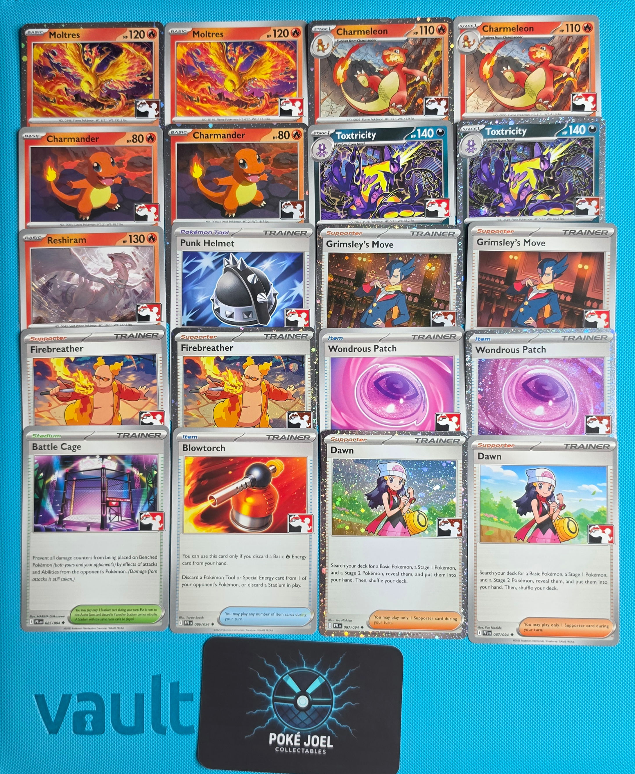 All 20 Phantasmal Flames cards from Prize series 9 Play! Stamped complete Base