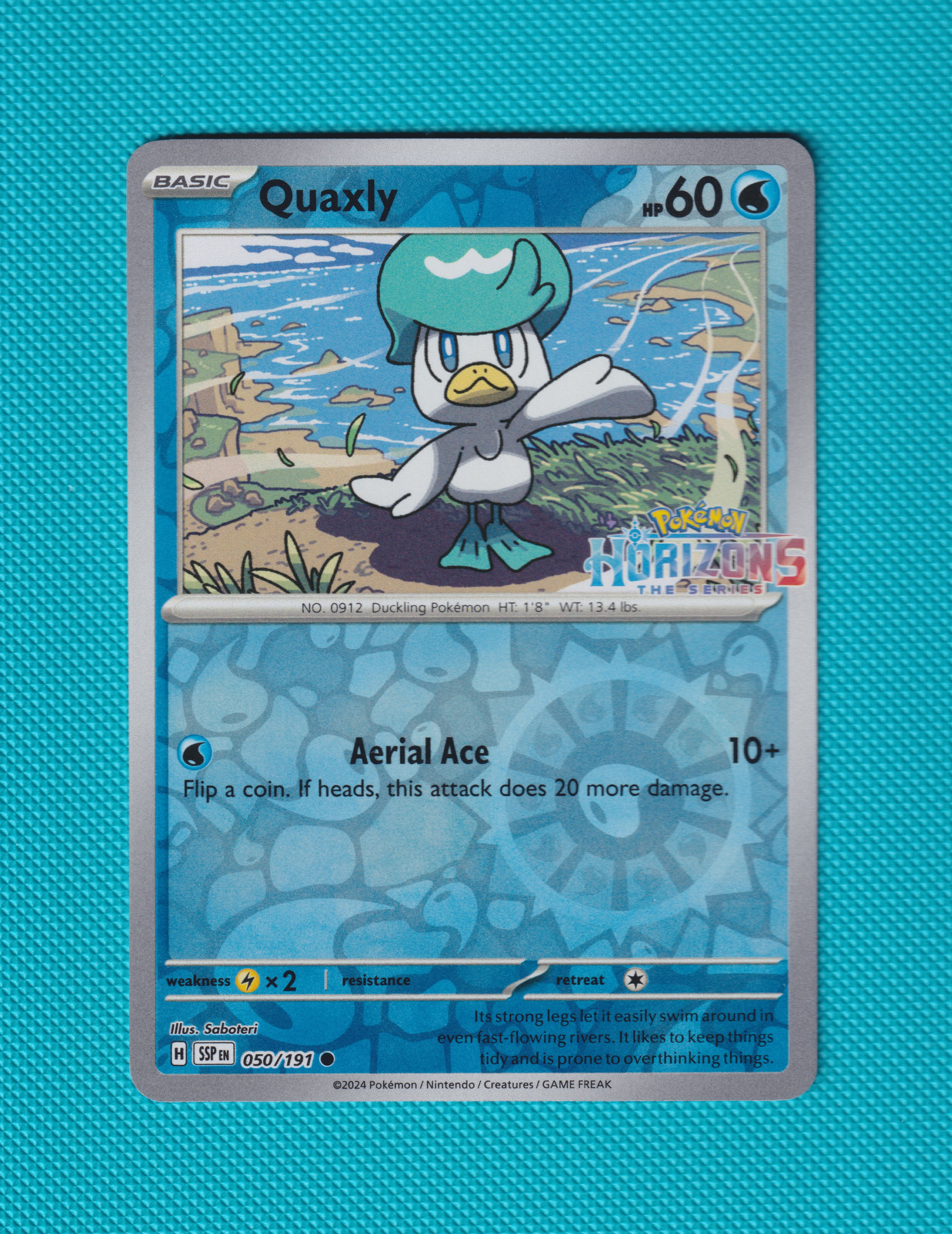 Quaxly Horizons Stamp 050/191 Surging Sparks Masterset Pokemon Centre Exclusive