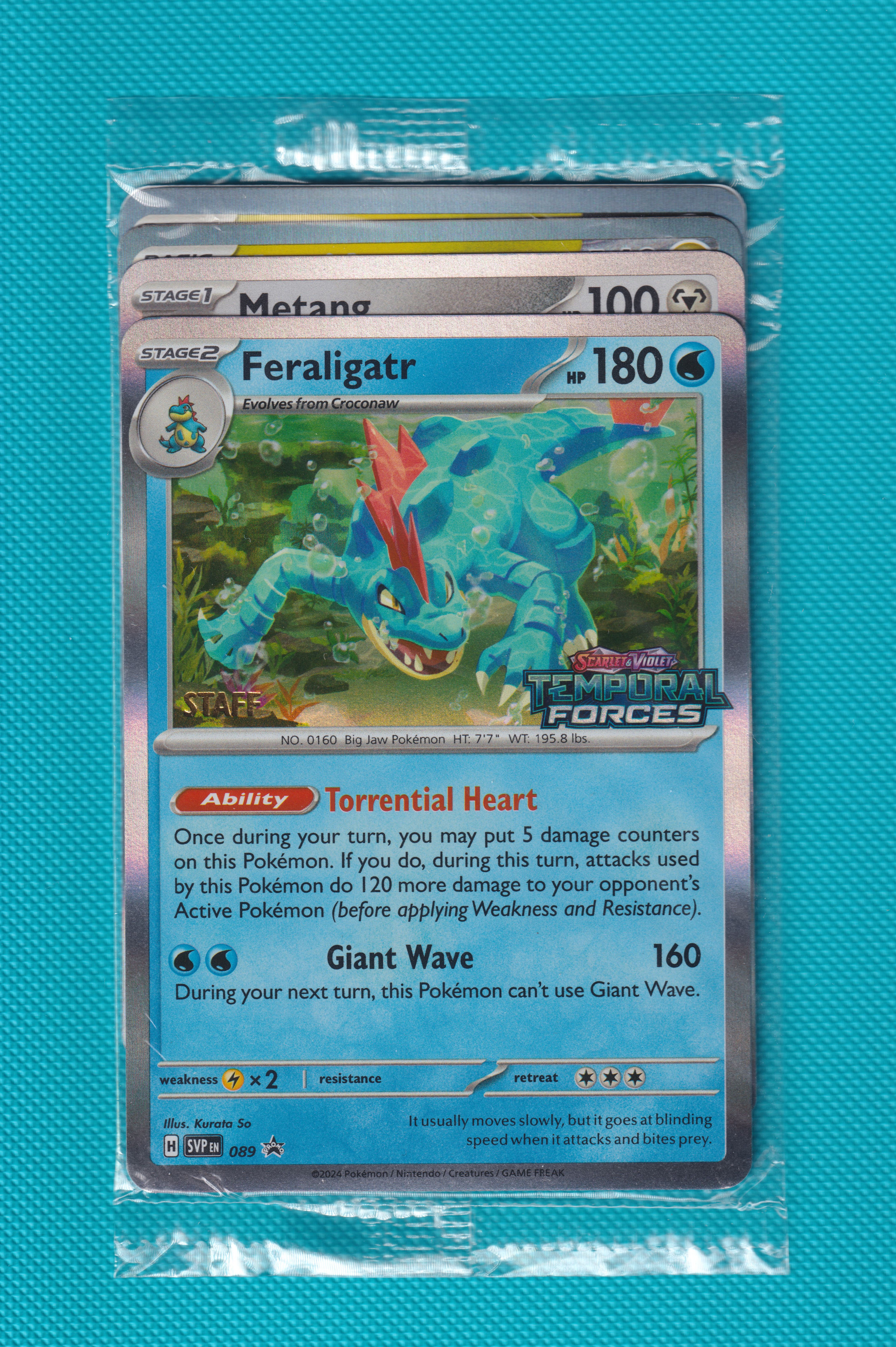 Temporal Forces SEALED STAFF Stamped Prerelease Promo Set SVP089,090,091,092