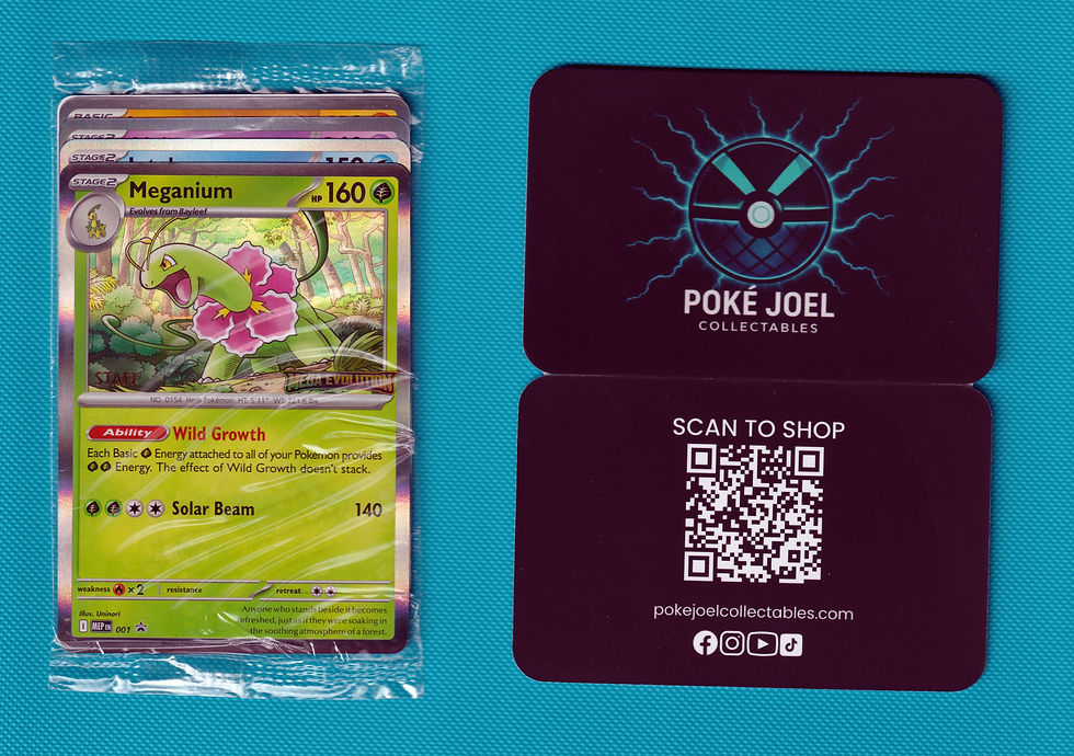Thumbnail: Mega Evolution SEALED STAFF Stamped Prerelease Promo Set MEP001,002,003,004