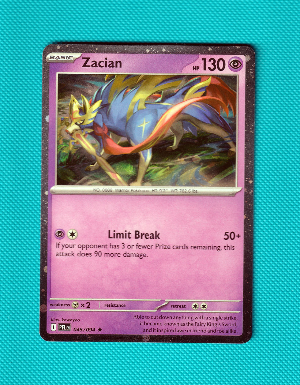 Thumbnail: Cosmo Zacian 045/094 Phantasmal Flames Masterset USA Exclusive 