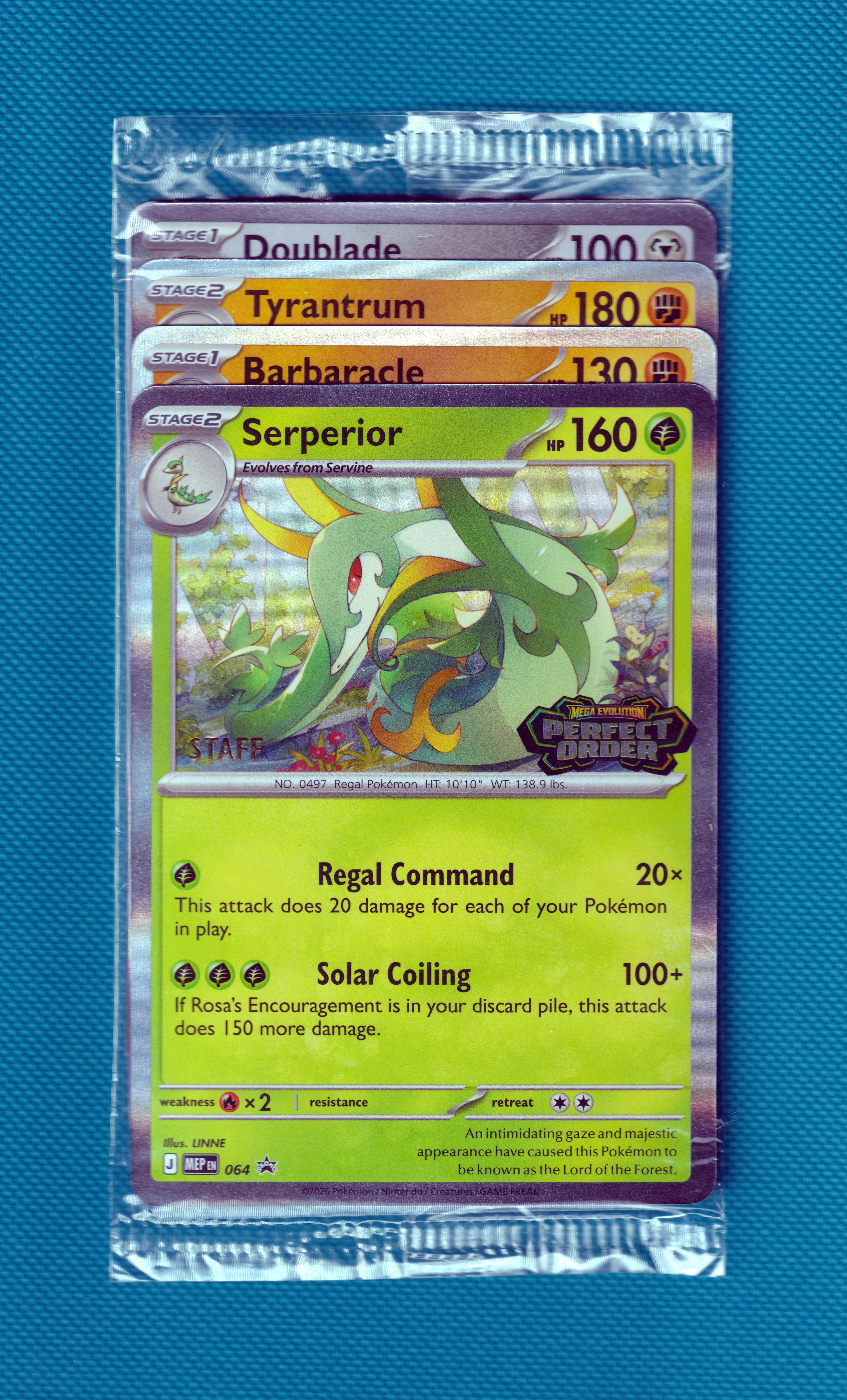 Perfect Order All 4 STAFF Prerelease Stamped Promos MEP064,065,066,067