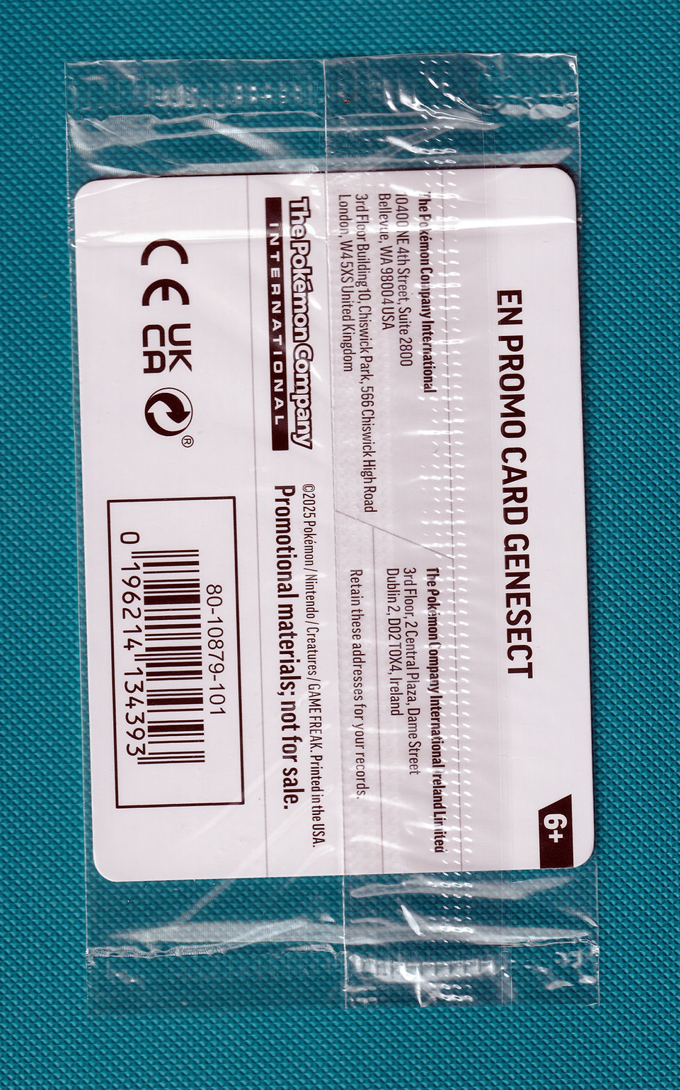 Genesect 008/094, Sealed Phantasmal Flames Stamped Promo For PFL Master