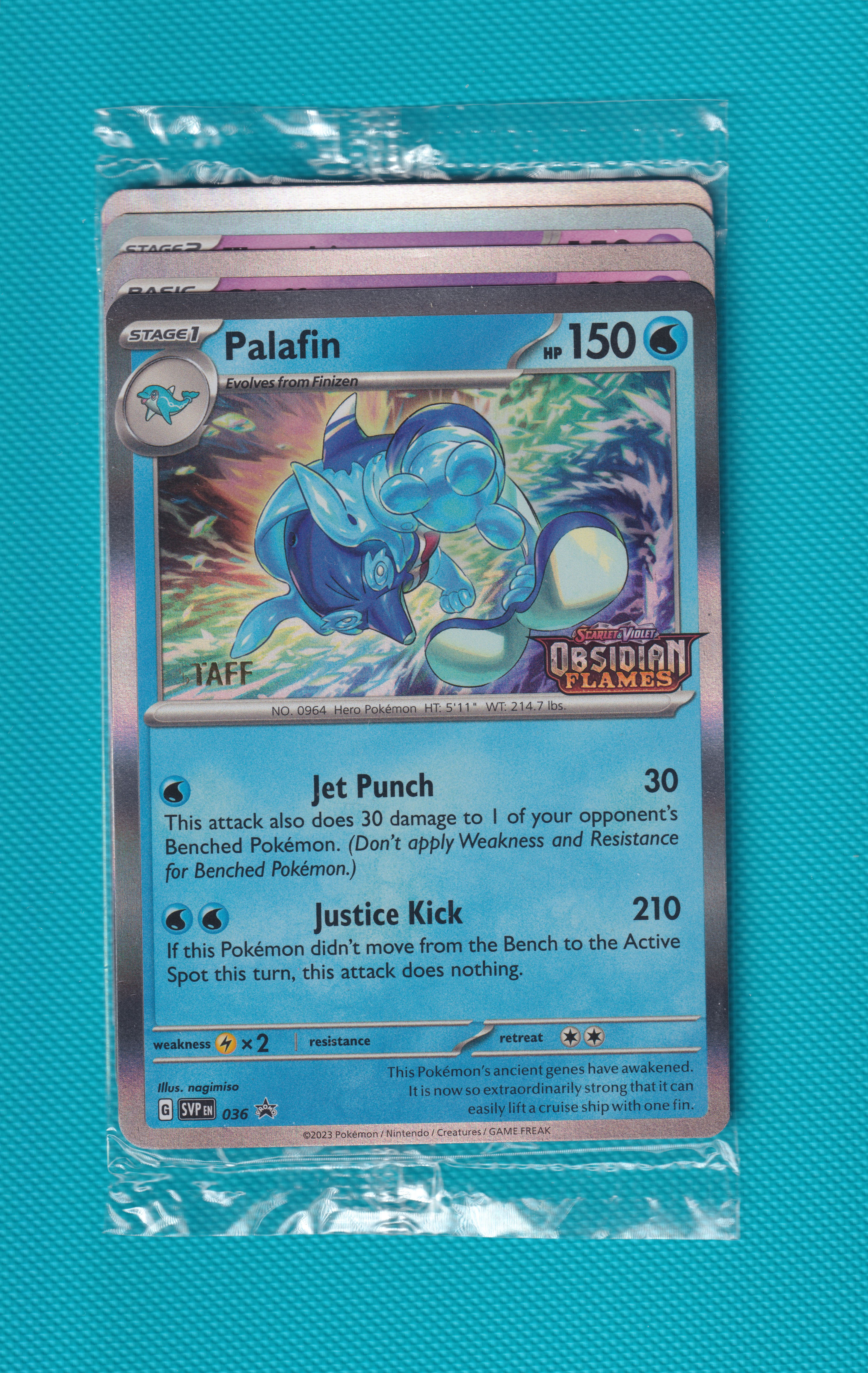 Obsidian Flames SEALED STAFF Stamped Prerelease Promo Set SVP036,037,038,039