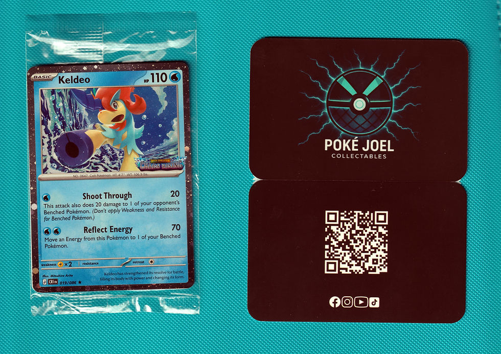 Thumbnail: Keldeo 019/086, Sealed Chaos Rising Stamped USA Exclusive CRI MasterSet