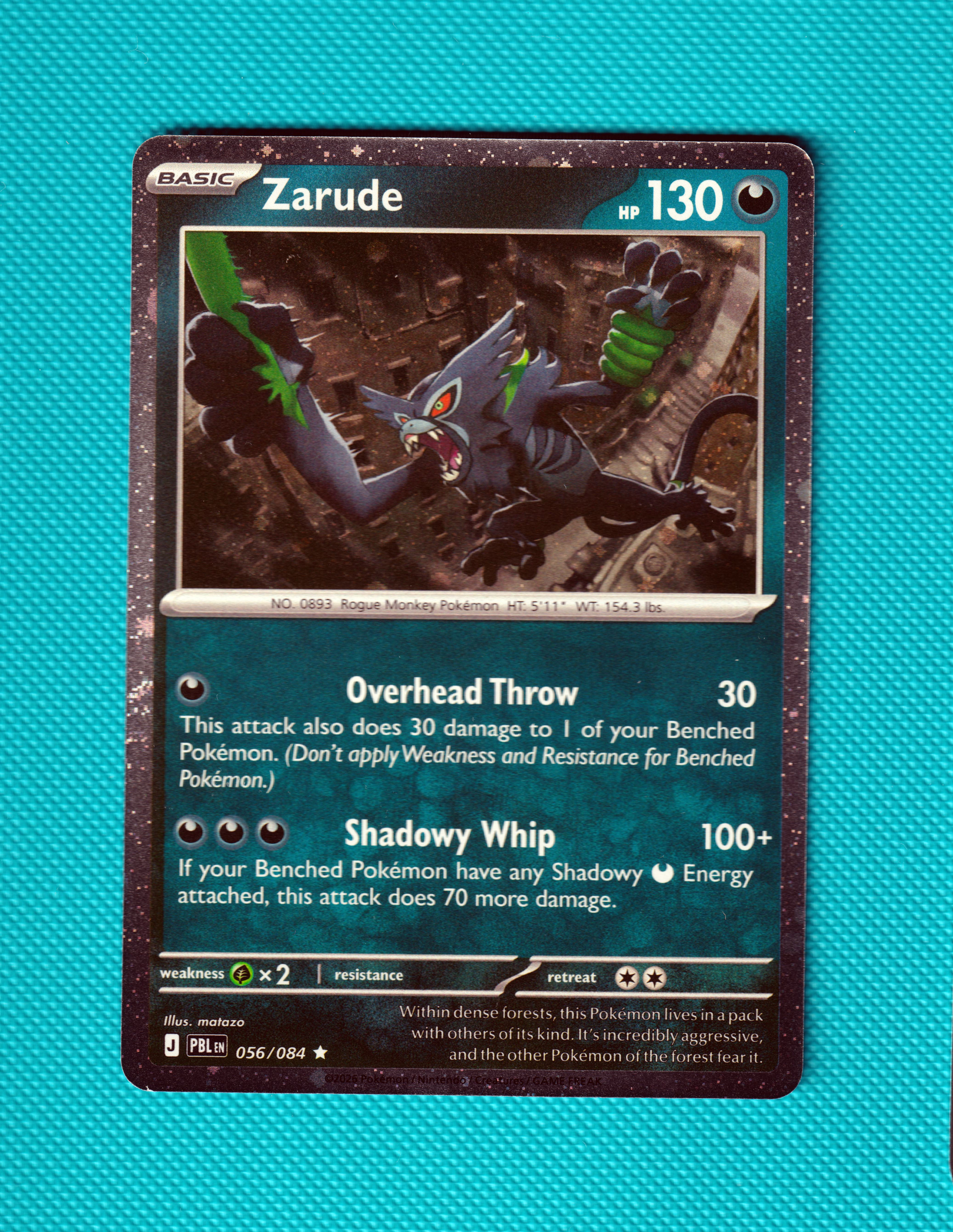 Zarude Cosmo Holo 056/084 Zarude Blister for Pitch Black Masterset