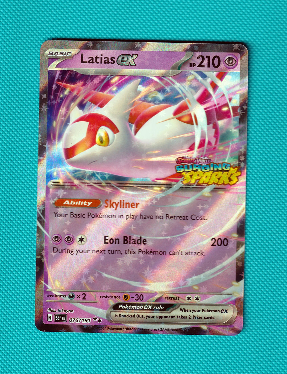 Thumbnail: Latias EX 076/191 Surging Sparks Stamp Cosmo Holo Surging Sparks Masterset