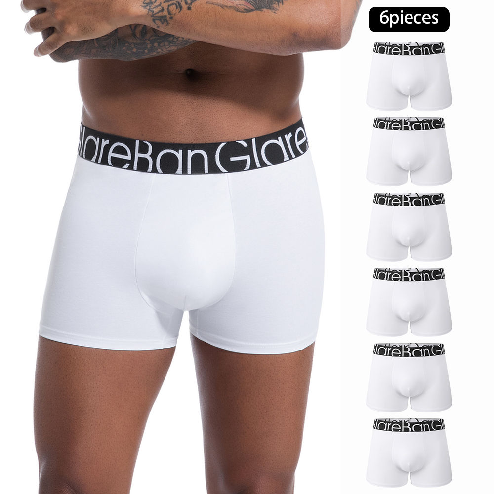 Men’s Cotton Boxer Shorts 6-Pack