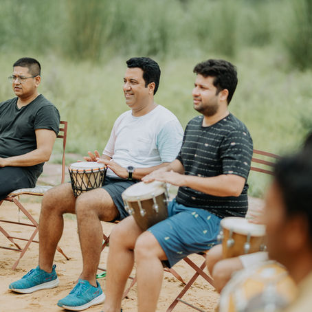 Drum circles at festivals around the world