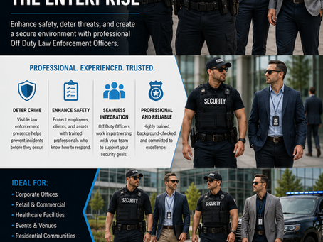 When Off Duty Law Enforcement Security Compliments the Enterprise