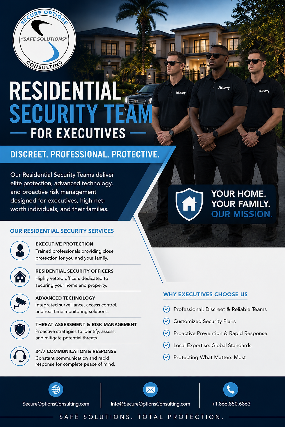 Residential Security Team for Executives