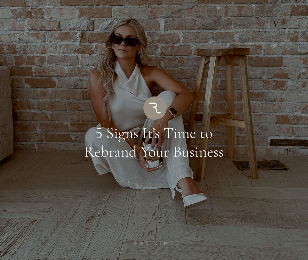 5 Signs It's Time to Rebrand Your Business