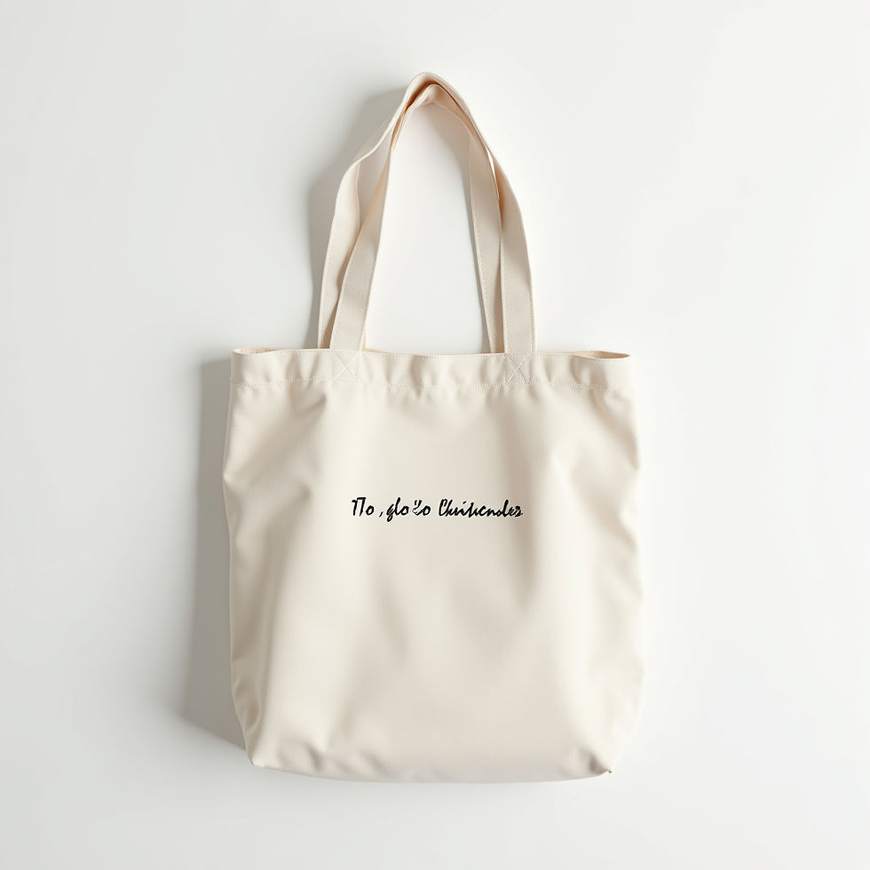 Embroidered Cotton Tote