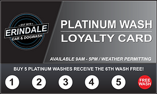Erindale Laserwash Platinum Loyalty Card