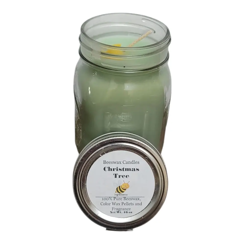 Bayberry and Balsam Wreath Beeswax Candles A.K.A Christmas Tree
