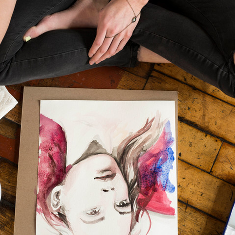 Watercolor portrait