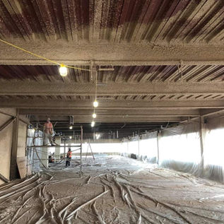 FLASHCUBE APARTMENTS | SPRAY APPLIED FIREPROOFING & K13 THERM-ACOUSTIC SPRAY