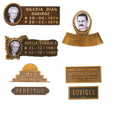 Placas de Metal para túmulos Encruzilhada do Sul