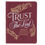 Thumbnail: Trust in the LORD Golden Leaf Burgundy Faux Leather Handy-size Journal