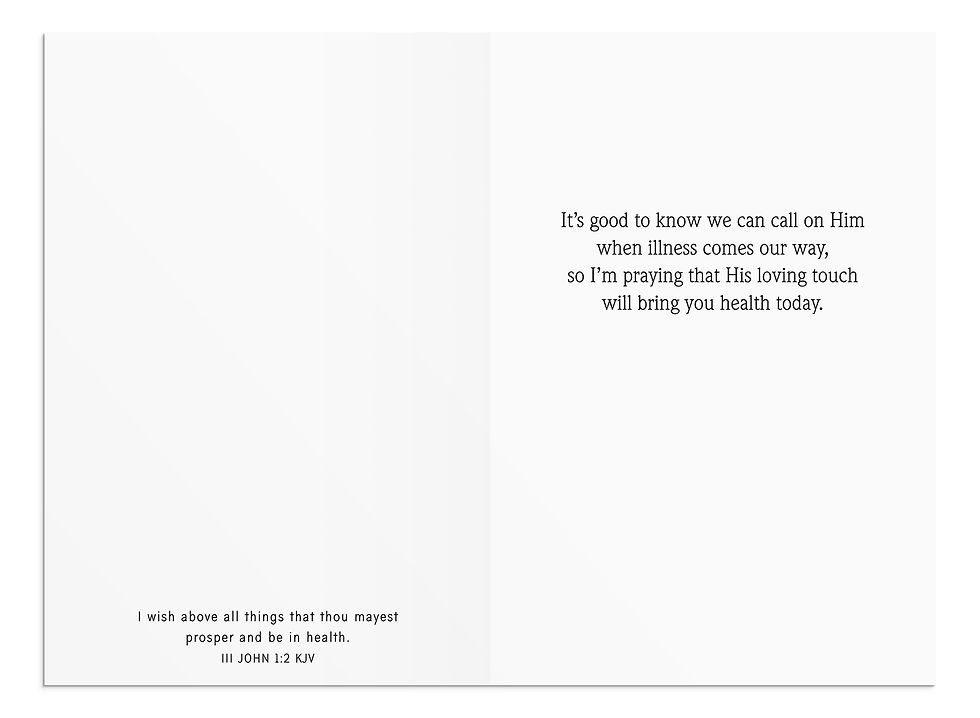 Thumbnail: Get Well - For Peace And Recovery - 12 Boxed Cards, KJV
