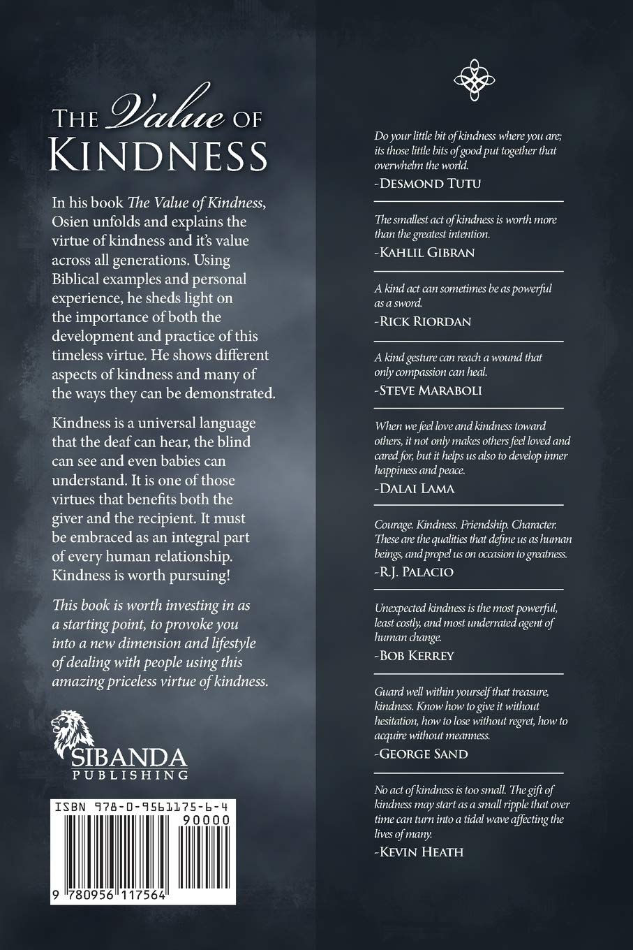 Miniature : The Value of Kindness Paperback by Osien Sibanda