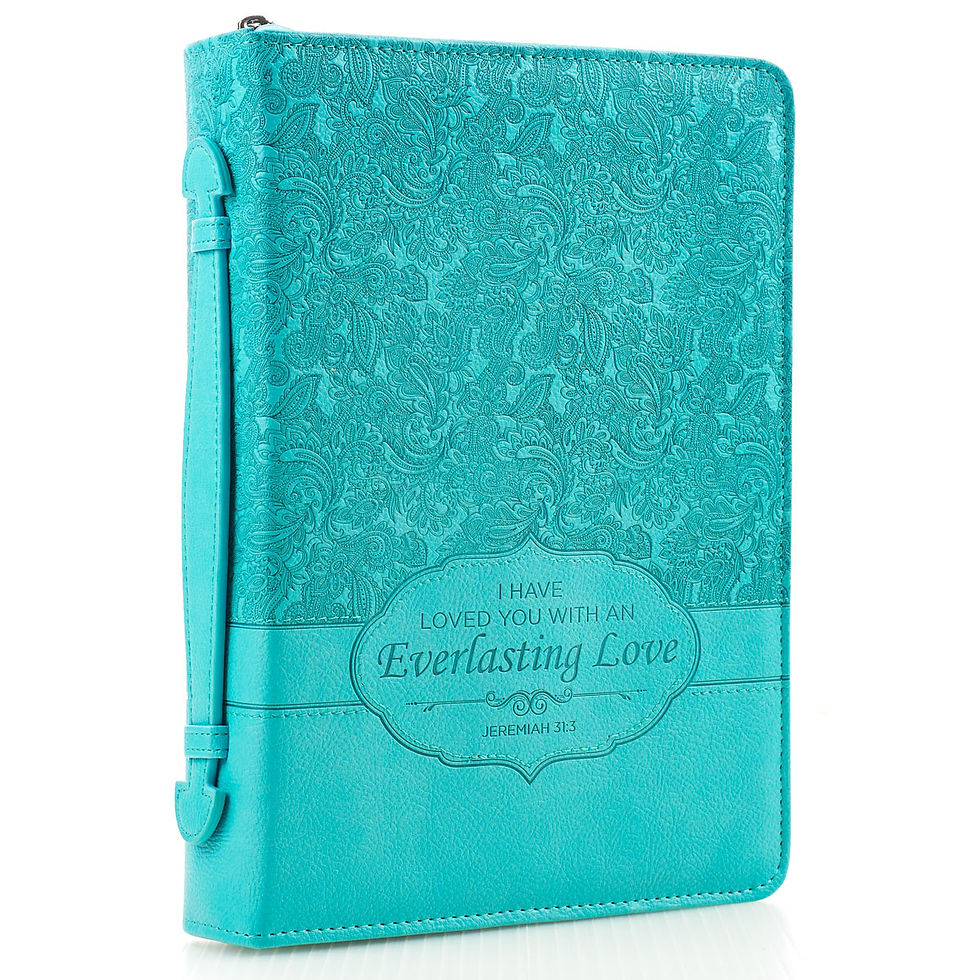 Miniaturebillede: Everlasting Love in Turquoise Jeremiah 31:3 Bible Essen 