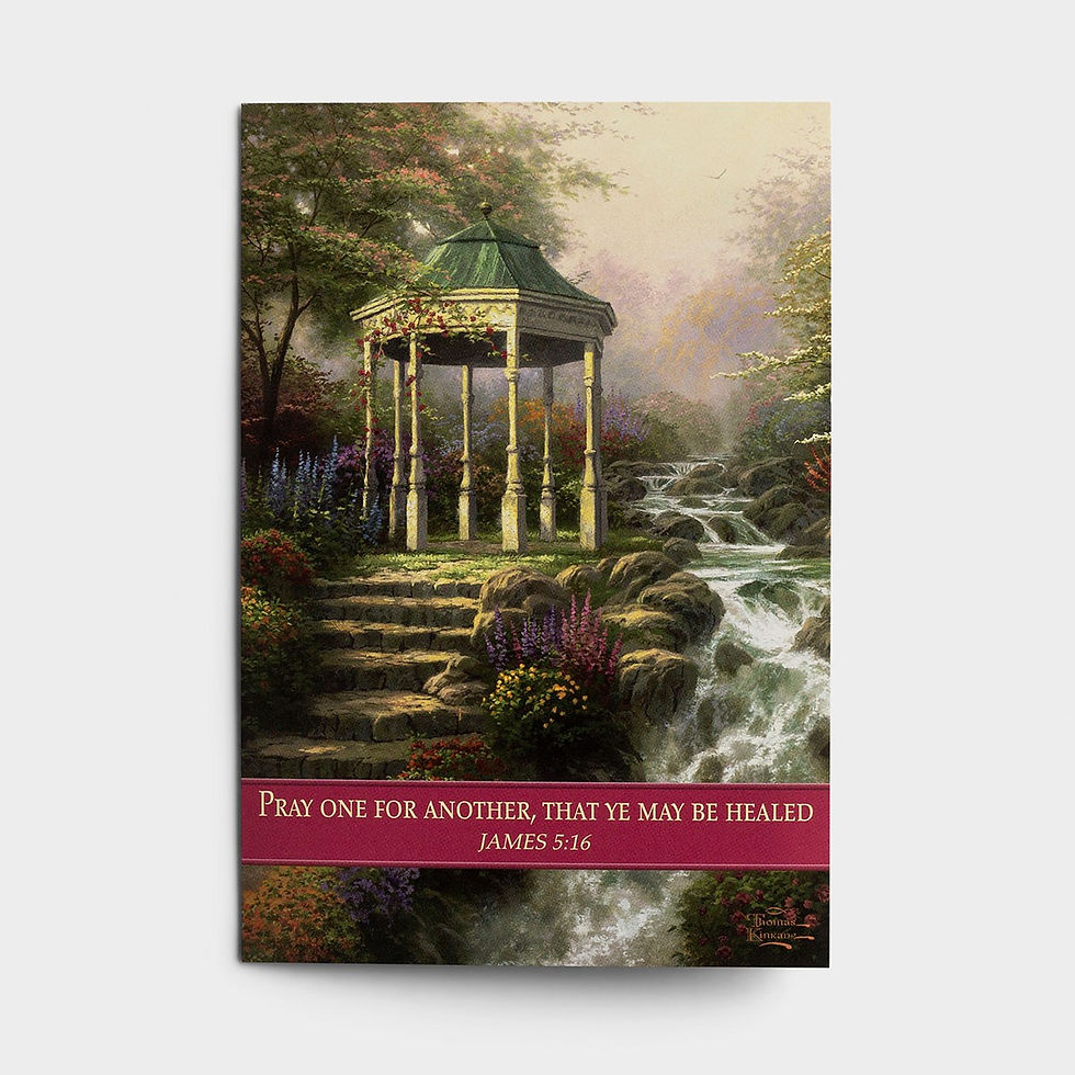Thumbnail: Get Well - Garden - 12 Boxed Cards - KJV - Thomas Kinkade