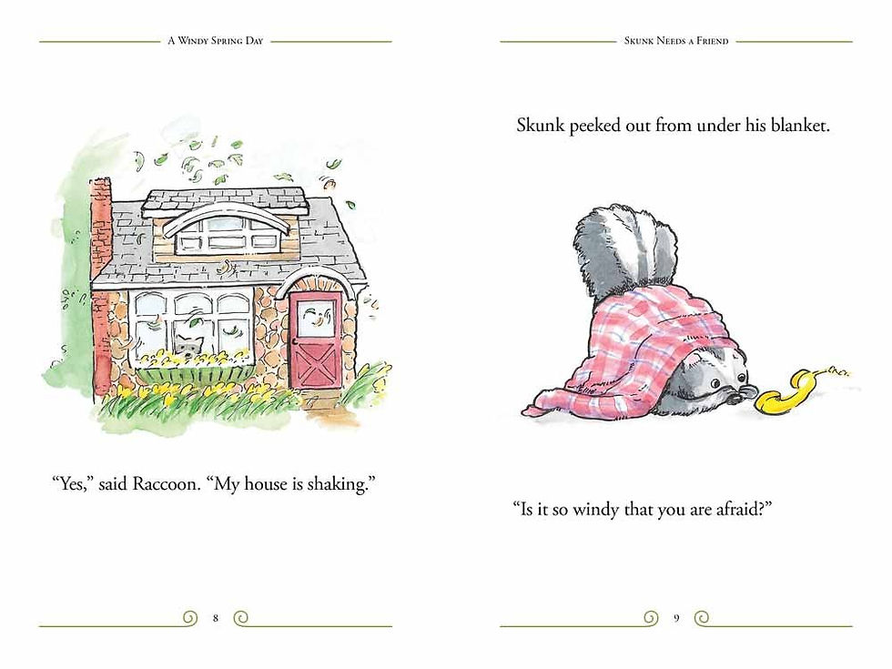 Thumbnail: A Windy Spring Day,: God Gives Us Friends When We're Afraid  Hardcover