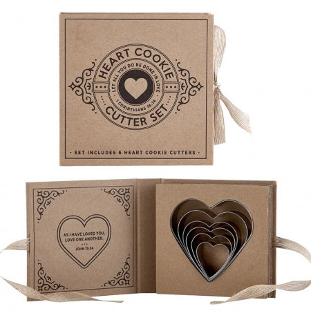 Thumbnail: As I Have Loved You Heart Cardboard Cookie Cutter Set