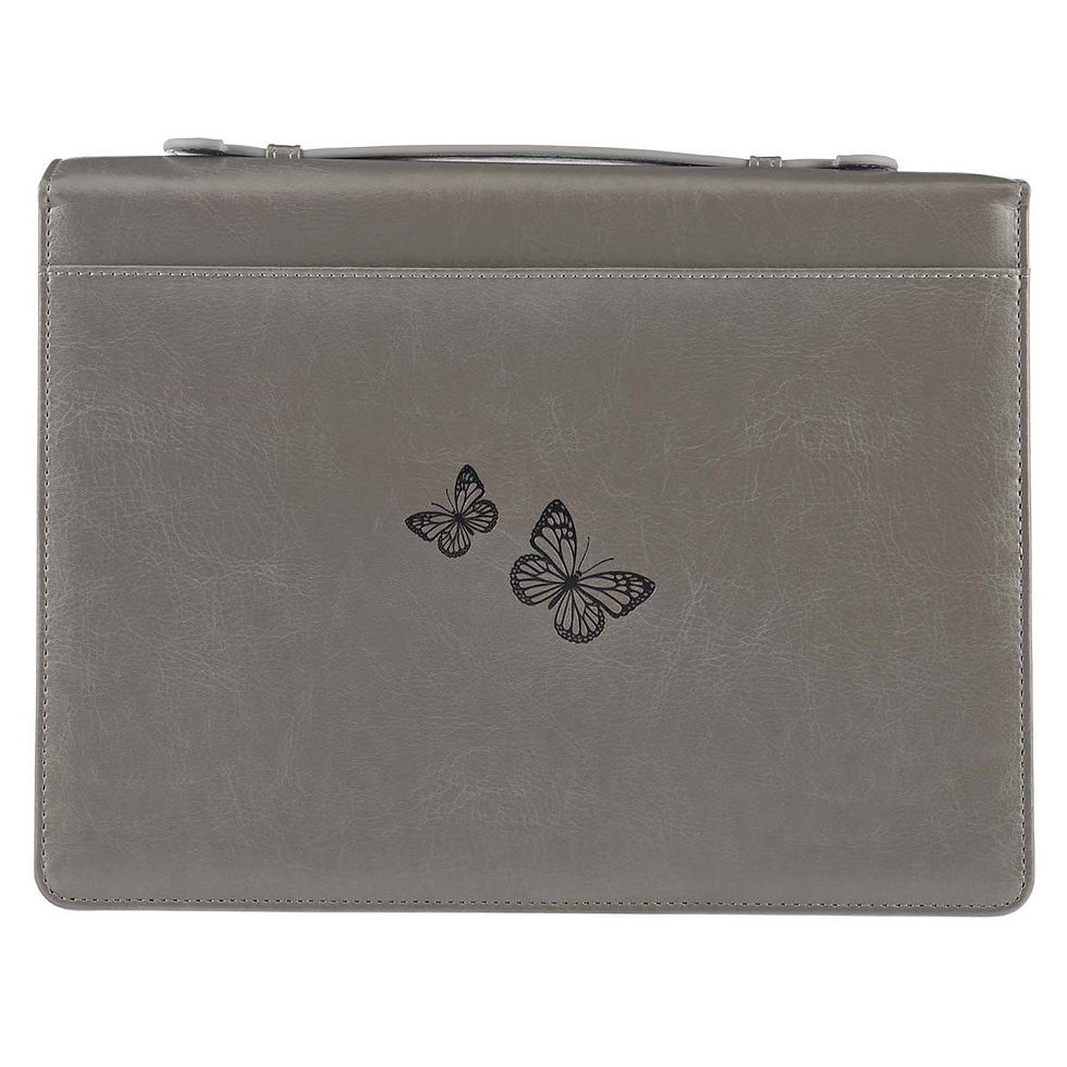 Thumbnail: Be Still And Know Faux Leather Bible Cover - Psalm 46:10