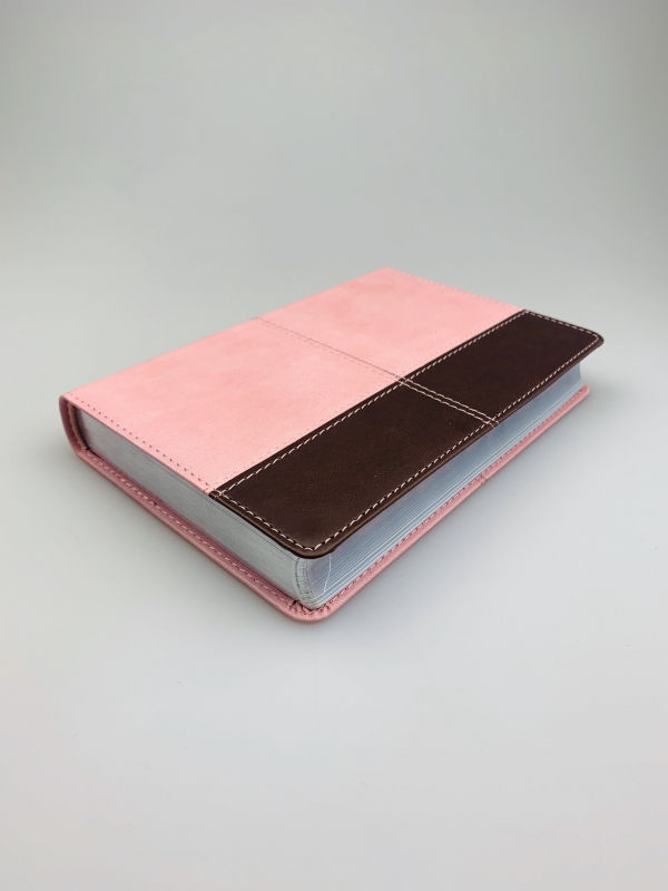 Thumbnail: NKJV Compact Ultrathin Bible Pink And Brown