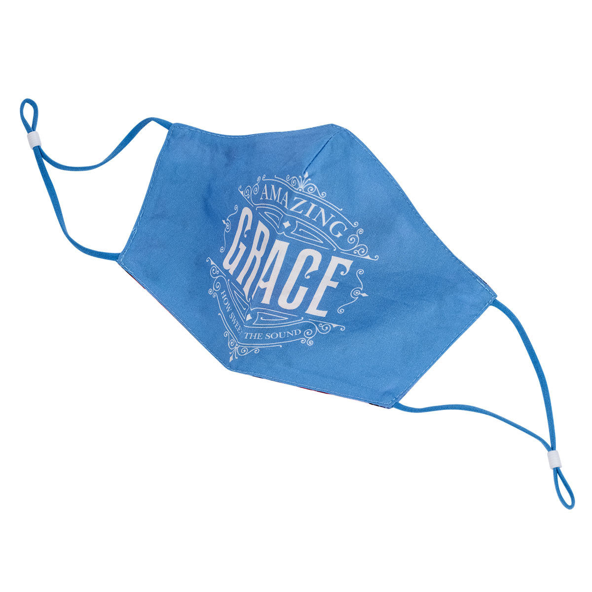 Amazing Grace Reusable Blue Coton Face Mask
