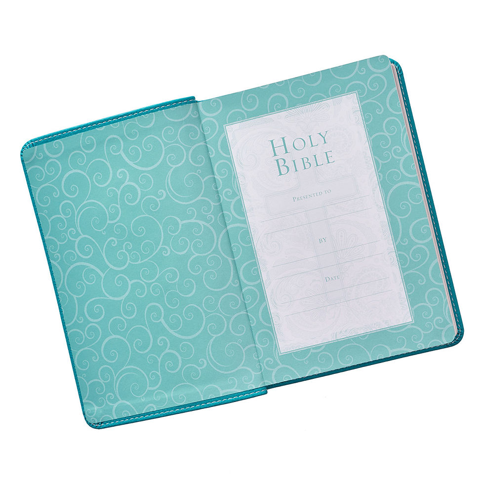Thumbnail: Turquoise King James Version Pocket Bible