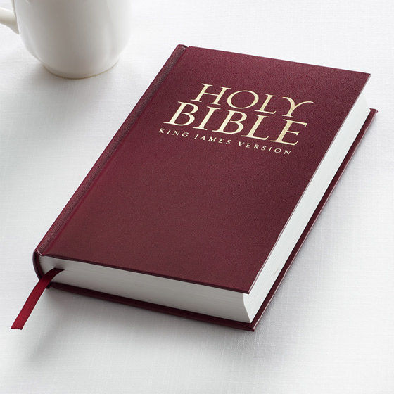 Miniatura: KJV Hardcover Pew Style: Black/Burgundy