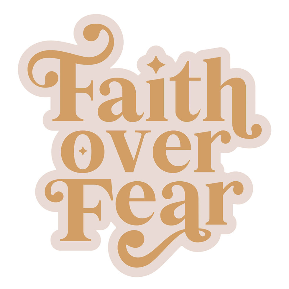 Vinyl Sticker – Faith Over Fear