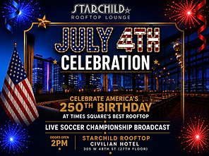 Starchild Rooftop at The Civillian Hotel July 4th - Breathtaking Views