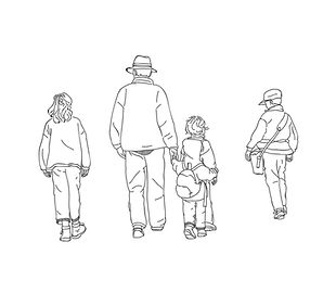 One line, dessin aux traits