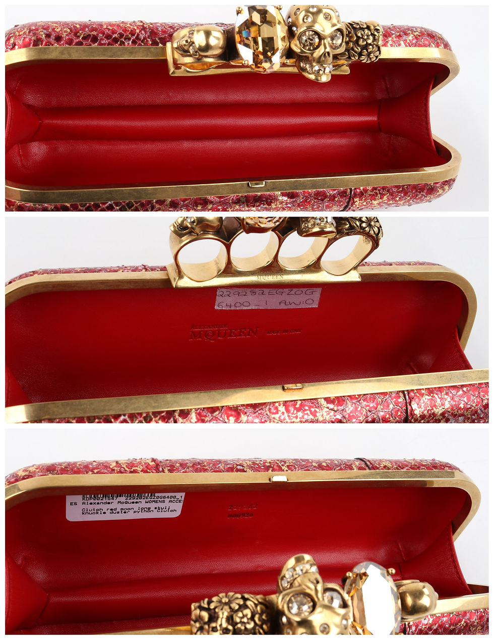 Thumbnail: Alexander McQueen Python Duster Clutch