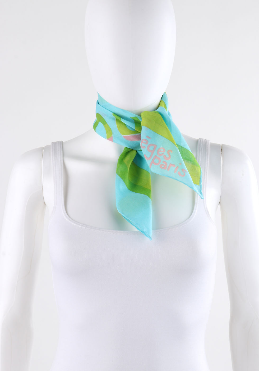 Thumbnail: Courrèges "Bonjour" Square Scarf