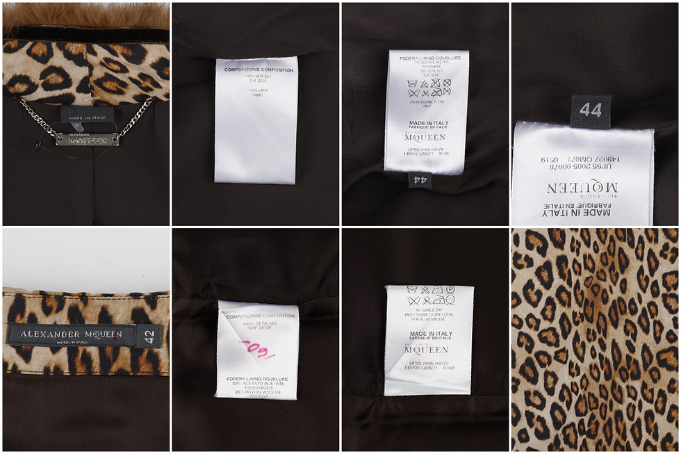 Thumbnail: Alexander McQueen Silk & Fur Skirt Set