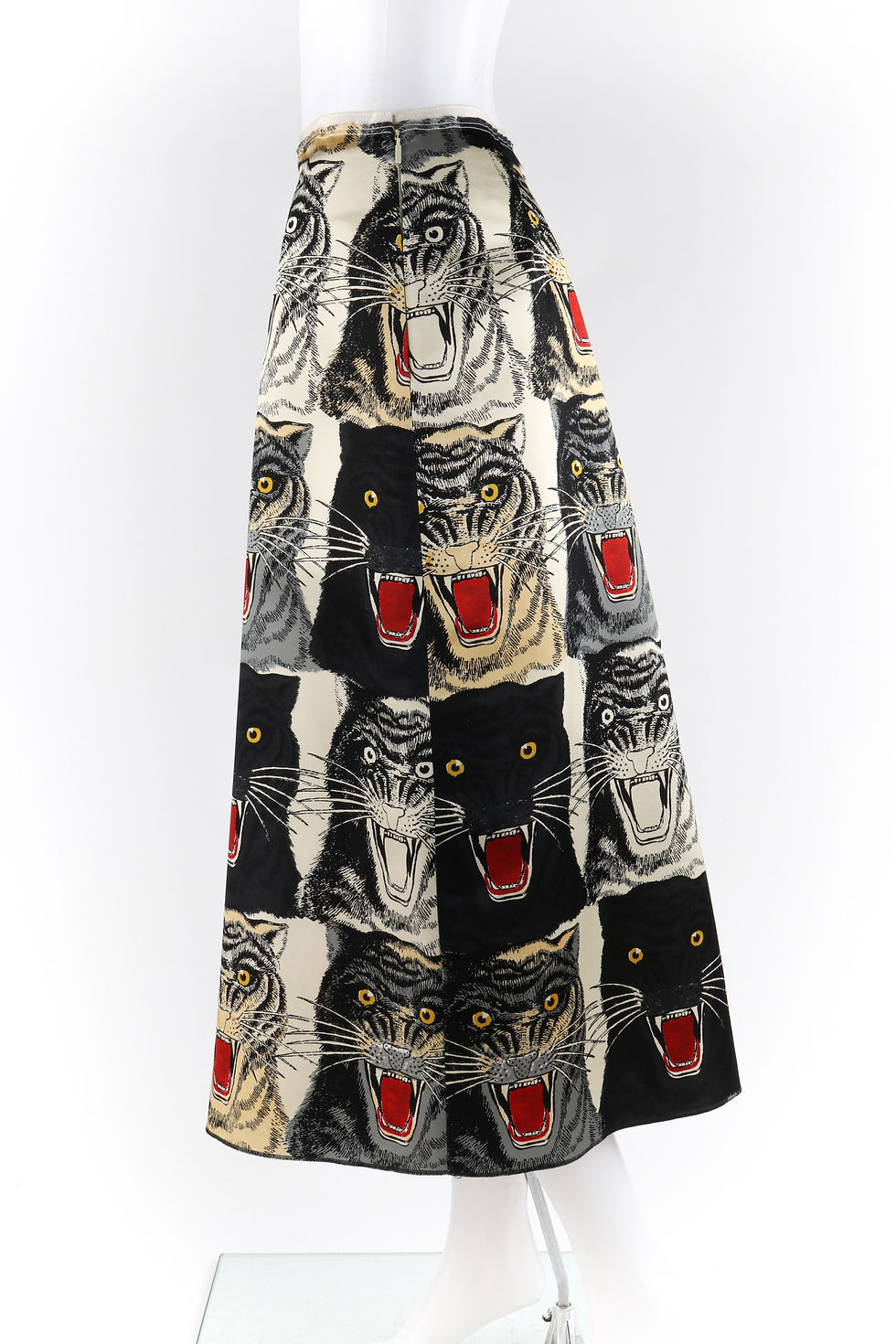 累積売上総額第1位【GUCCI★グッチ】GUCCI TIGER PLEATER SKIRT Gucci Tiger Face A-Line Skirt | FIFTH-MAIN