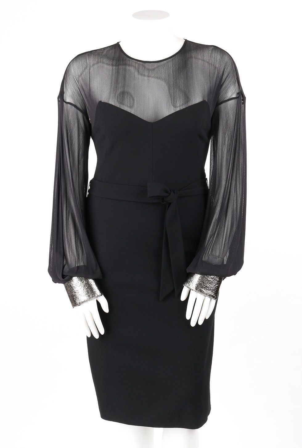Thumbnail: Dolce & Gabbana Belted Wool Cocktail Dress
