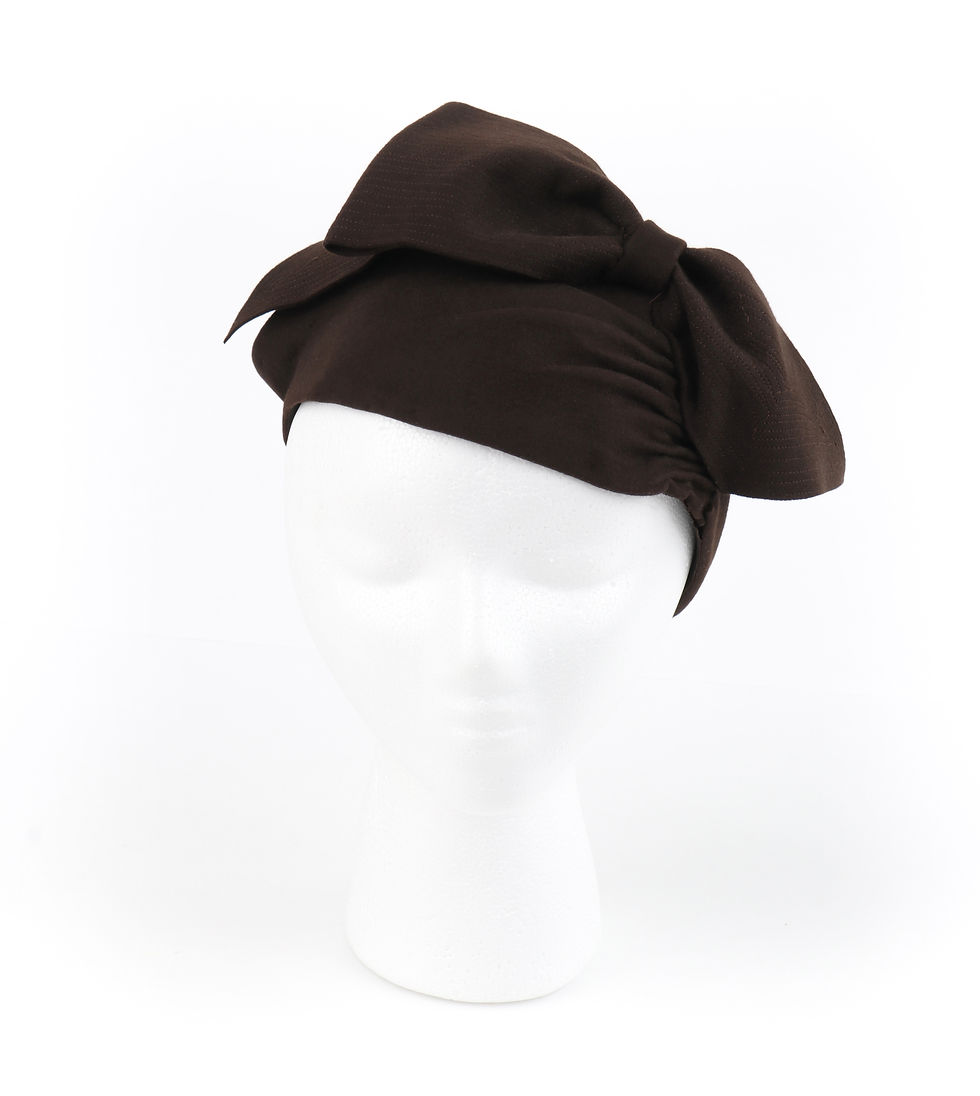 Thumbnail: Florence Millinery Couture Bow Turban Hat